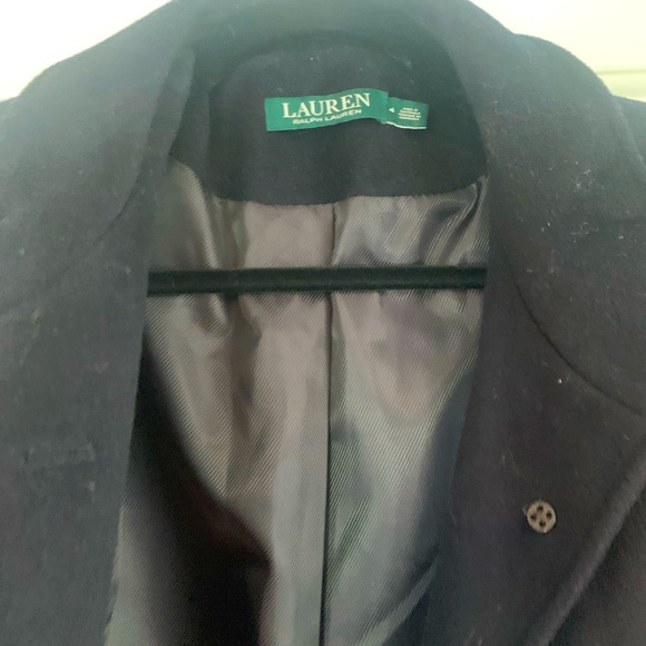 Ralph Lauren Wool Coat - Navy size 4 - Picture 8 of 15